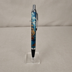 Ручка шариковая "Парусник" с ручной росписью Палех