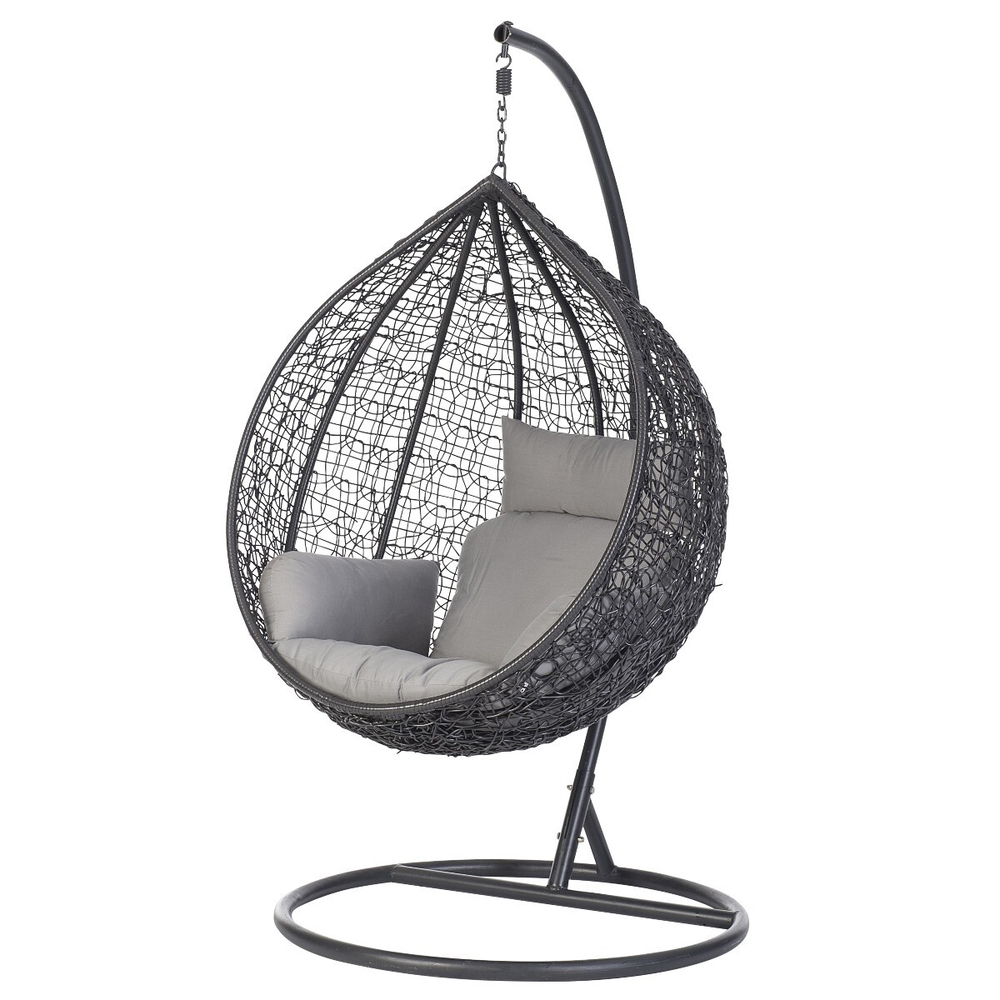 Кресло подвесное  на металлокаркасе плетеное