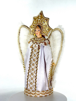 Фарфоровая кукла коллекционная Царевна-Лебедь