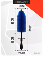 Glosswork Ultra soft wheel brush Big Мягкая нейлоновая щетка для мойки дисков 10х46см