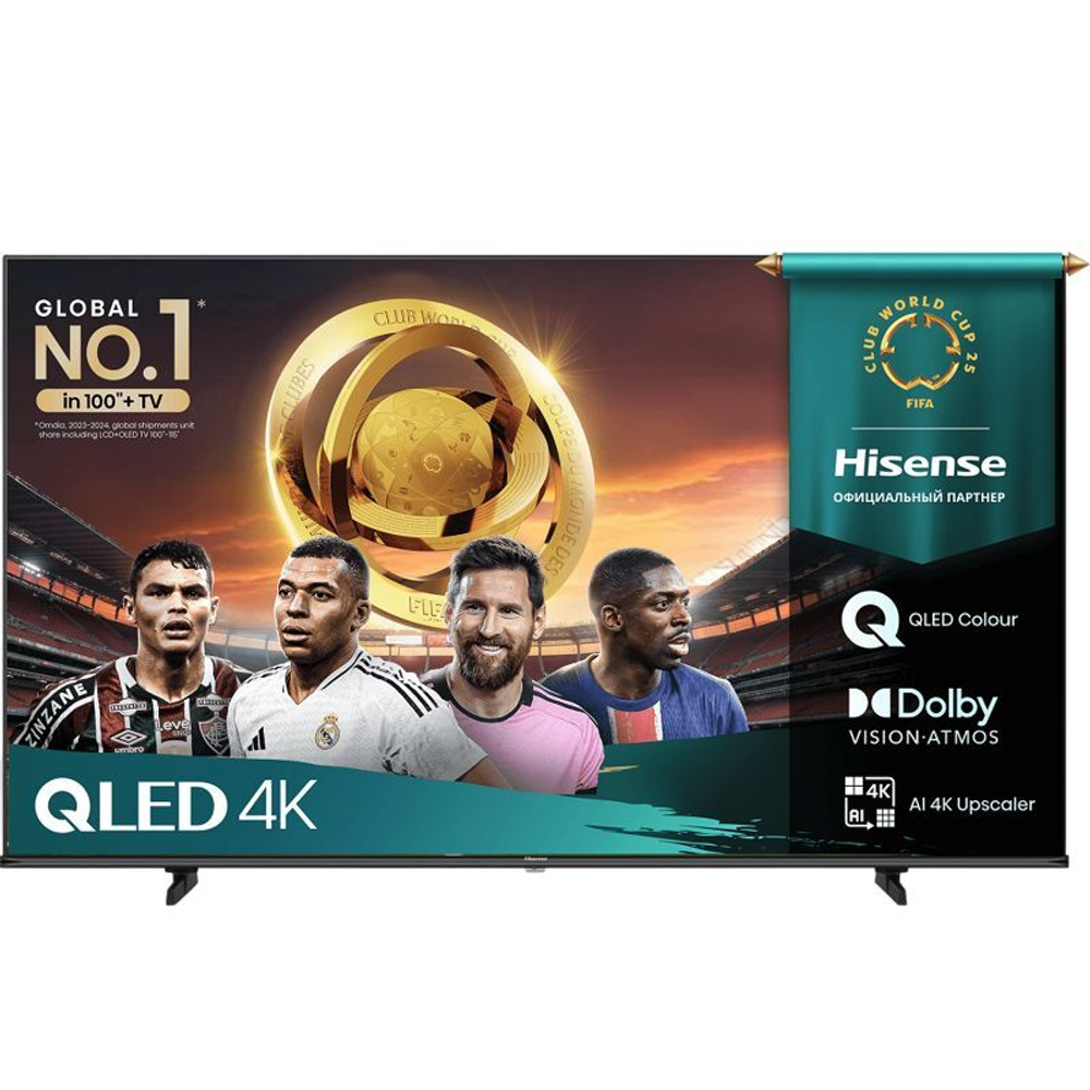 Телевизор QLED Hisense 55" 55E7Q Frameless черный 4K Ultra HD 60Hz