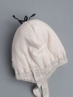Шапка детская зимняя вязаная на завязках