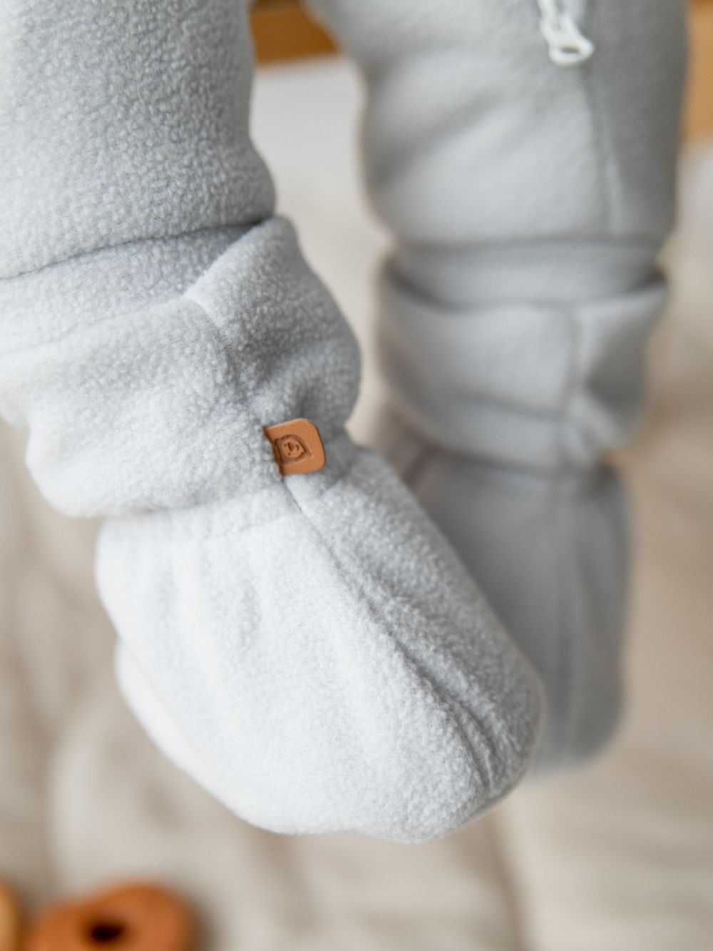 Пинетки флисовые "Жемчуг" 0+