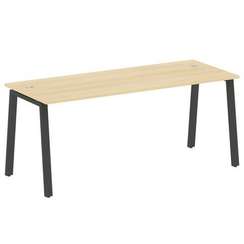 Metal System Стол письменный на А-образном м/к БА.СП-5 Акация Лорка/Металл Антрацит 1800*720*750