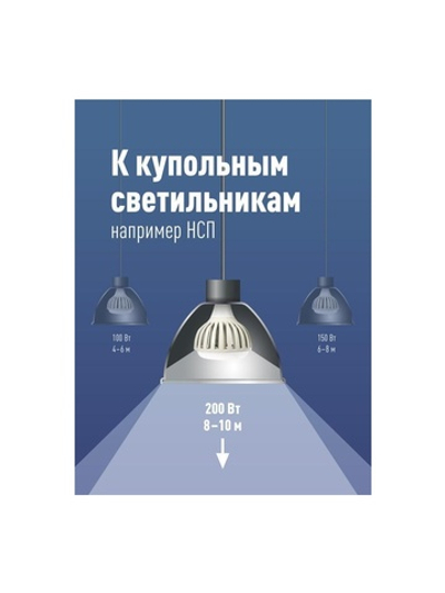 Лампа светодиодная KOSMOS premium HWLED 200Вт 6500К E40 220В Космос KHWLED200WE4065