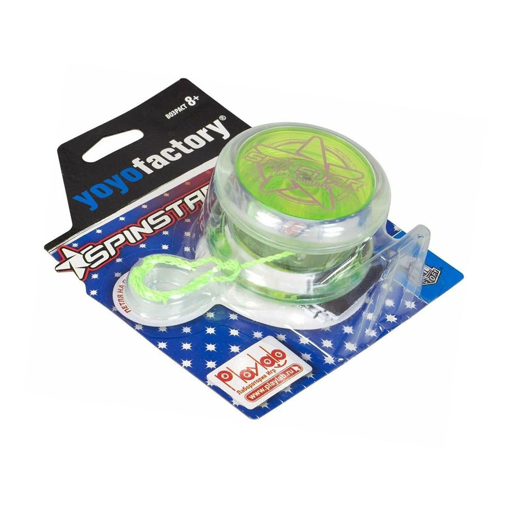 Йо-йо YoYoFactory SpinStar прозрачный зеленый