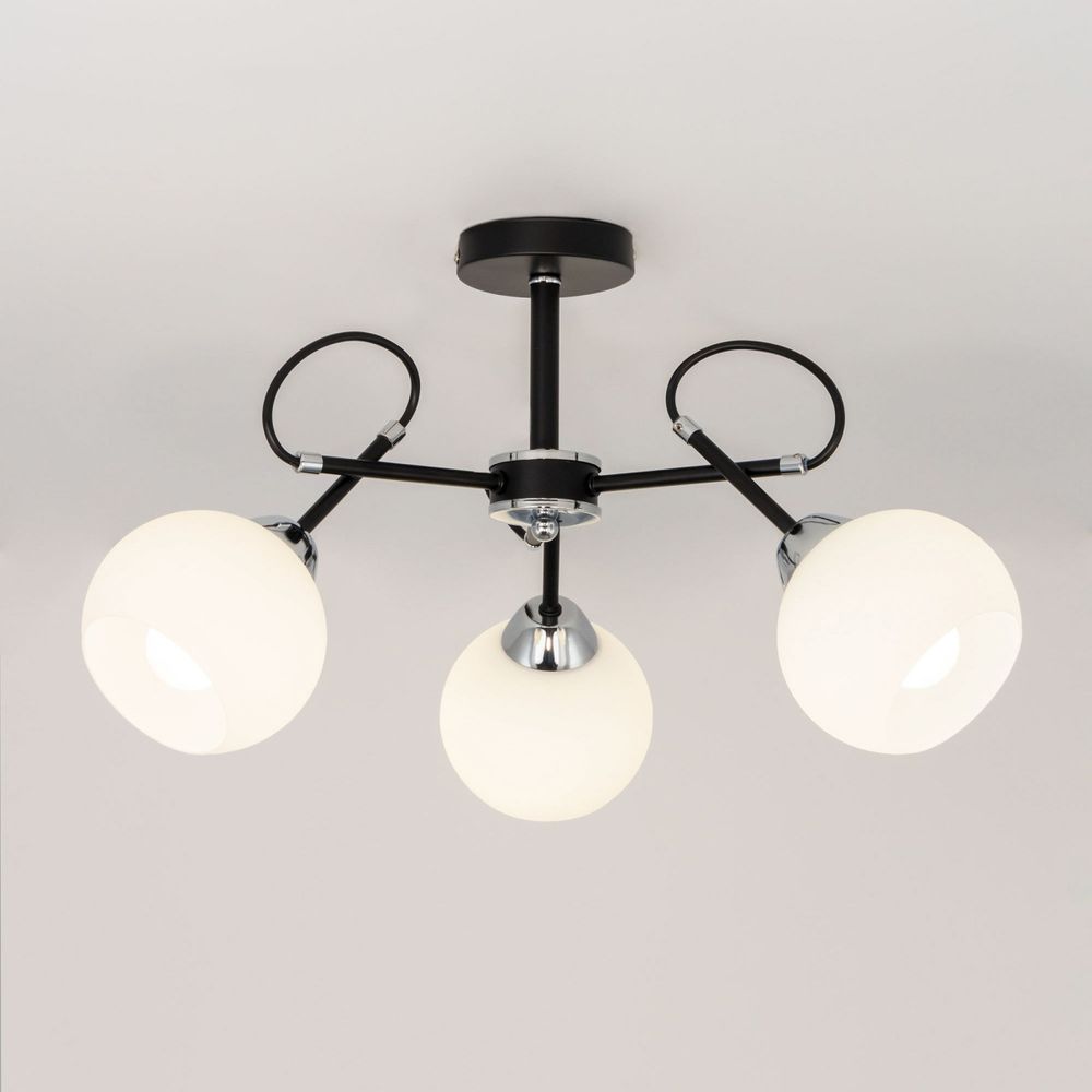 Citilux Стивен CL141231 Люстра потолочная Чёрная