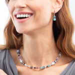 Серьги Coeur de Lion Multicolour Pastel Silver 3017/21-1580