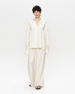 Блуза из вискозы с цветочным узором