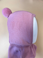 Шапка-шлем "TuTu" для девочки из шерсти