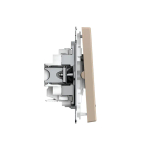 ARTGALLERY 2-клавишный ВЫКЛЮЧАТЕЛЬ с подсветкой, сх.5а, 10АХ, механизм, быстрозажим. клем., ПЕСОЧНЫЙ