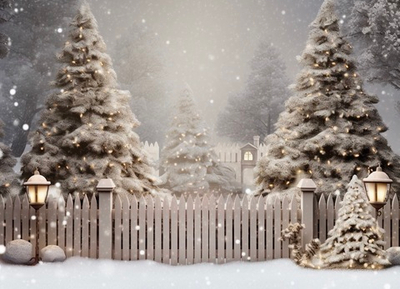 НОВОГОДНИЙ ЛЕС №1 фон неопреновый