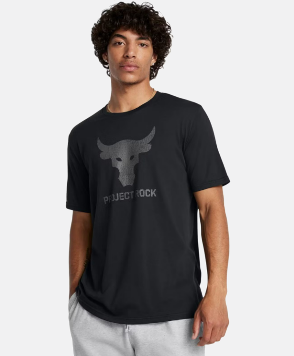 Мужская спортивная футболка Under Armour Project Rock Payoff Graphic Ss Black