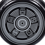 Набор эмалированной посуды 6 пр, кастрюли 1.9,2.5,3.7 л, Керчь, Черный мрамор-1 Элит, чер