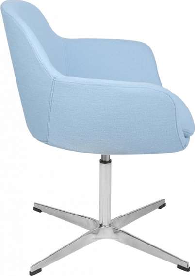 Крутящееся кресло A646-5 (Elegance S), голубой кашемир, ножка хром