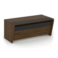 Corner Стол руководителя прямой COR.SR-18 Орех Лоренцо/Графит 1800*900*750