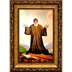 Шарбель Святой священник и монах. Ростовая икона на холсте.