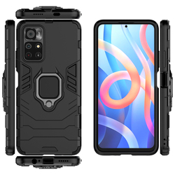 Противоударный чехол с кольцом Panther Case для Xiaomi Poco M4 Pro 5G