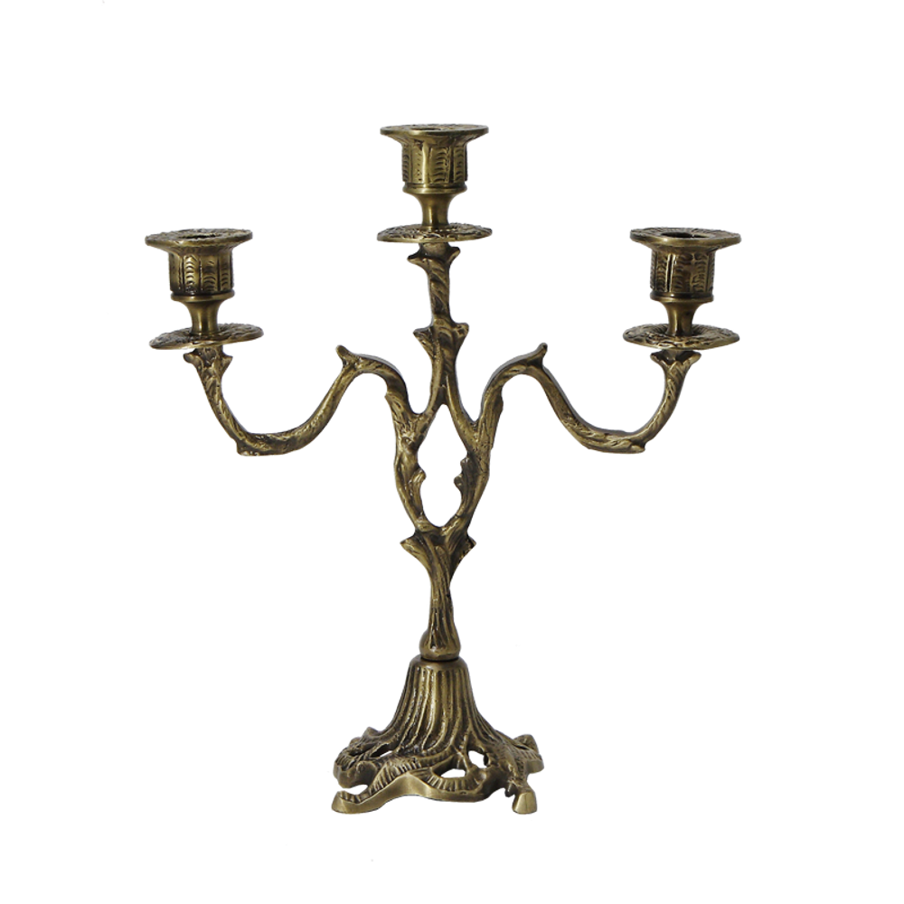 Bello De Bronze Канделябр Асти 3-х рожковый, антик