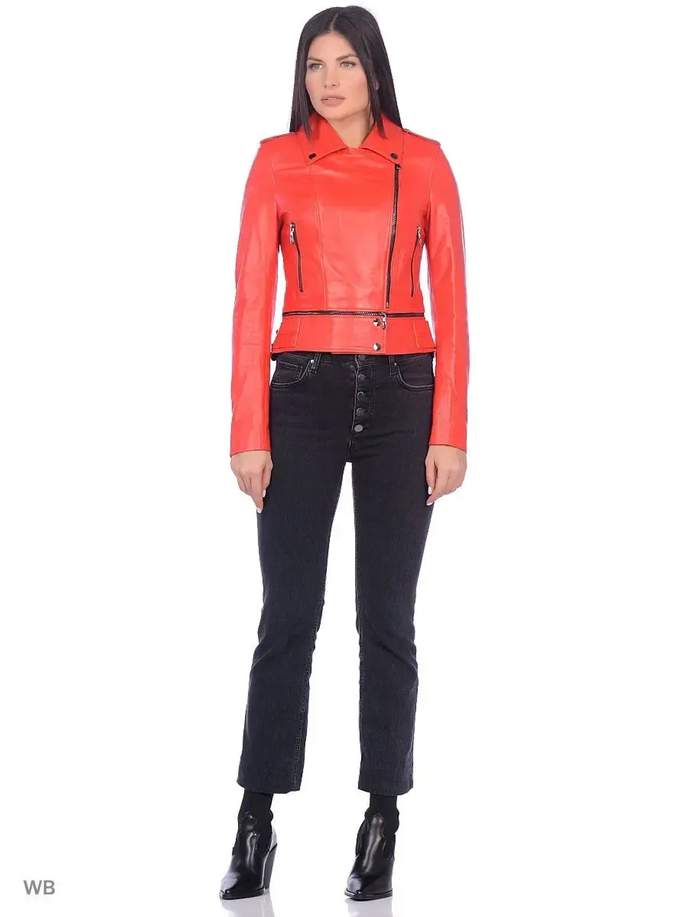 Косуха кожаная куртка женская Турция