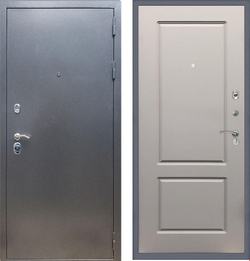 Входная металлическая дверь RеX (РЕКС) 11 Практик Антик серебро / ФЛ-117 Грей