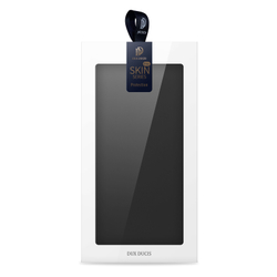 Чехол книжка из PU кожи черного цвета от Dux Ducis для смартфона Xiaomi Redmi Turbo 3 и Poco F6, серия Skin Pro Series Case