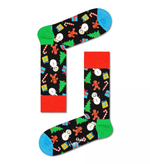 Носки унисекс Bring It On Sock в новогоднем стиле (Размер: 25) (Цвет: черный)