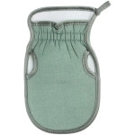 Мочалка - варежка скрабирующая «Premium - Paradise», цвет зеленый, 22*14см (ZIP пакет)