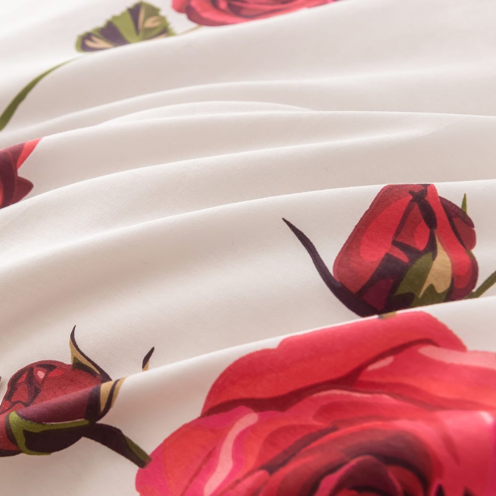 Комплект постельного белья Делюкс Сатин 100% хлопок на резинке LR612