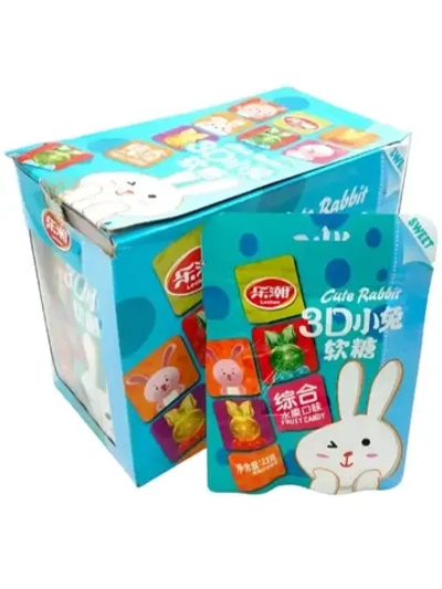 Мармелад фруктовый в форме кроликов 23 г * 20 шт