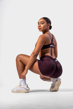 Шорты V-shaping Belt Shorts STRONG BEAUTY 428 Бордовые