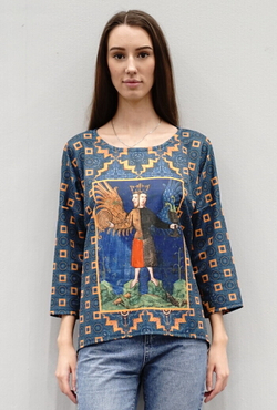 Туника "Алхимия", по мотивам алхимического манускрипта XV века "Коронованный Андрогин"