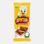 Молочный шоколад с молочной начинкой Хрутка 90г