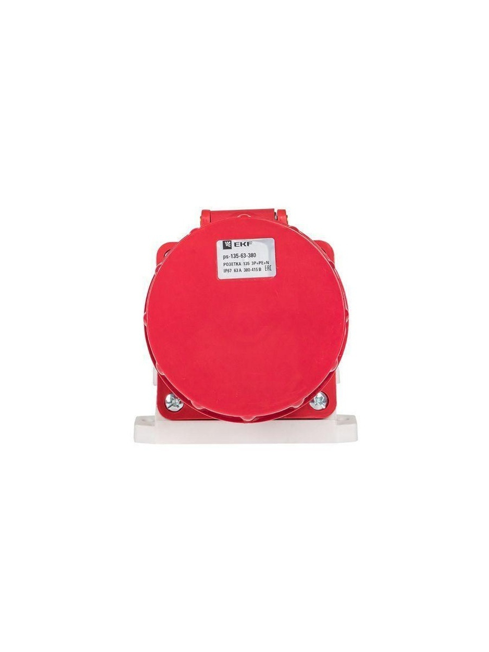 Розетка наружн. уст. 63А 380В 3P+РЕ+N IP67 (135) EKF ps-135-63-380