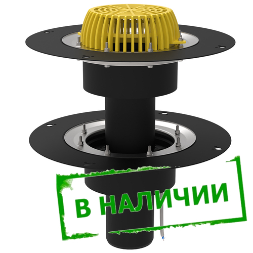 ТП-09.У.100/4-Э Кровельная воронка двухуровневая с подогревом Dn110 100800138