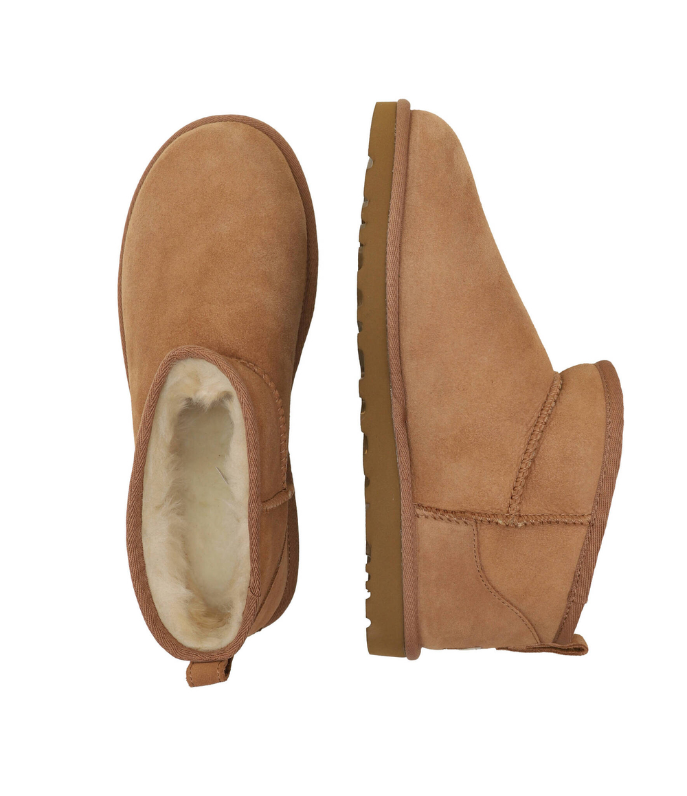 Кожаные угги m classic ultra mini UGG - коричневый(1137391)