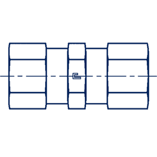 Клапан обратный с внутренней резьбой M22x1.5 впускной
