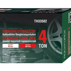 Домкрат подкатной гидравлический двухпоршневой 4т (h min 95мм, h max 560мм) RockForce##Rock FORCE RF-TH33502(RF83502)