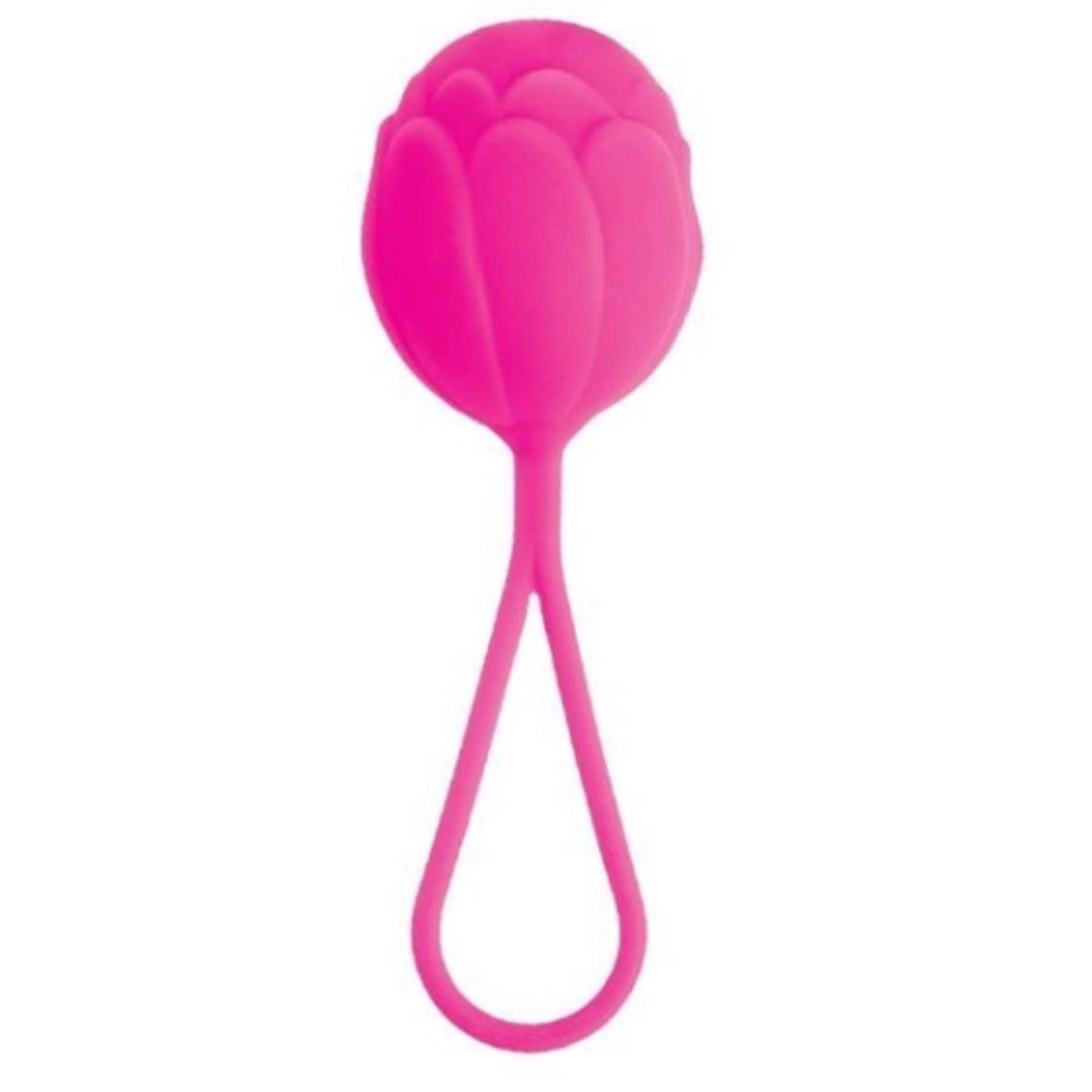 Розовый вагинальный шарик с петелькой для извлечения