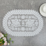 Салфетка подстановочная 30*45см MONICA Iv6A2252 овал, белая (12шт/уп)