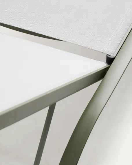 Шезлонг Capraia из зеленого алюминия