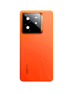 Задняя крышка для Realme GT 7 Pro оранжевая (Mars orange) со стеклом камеры
