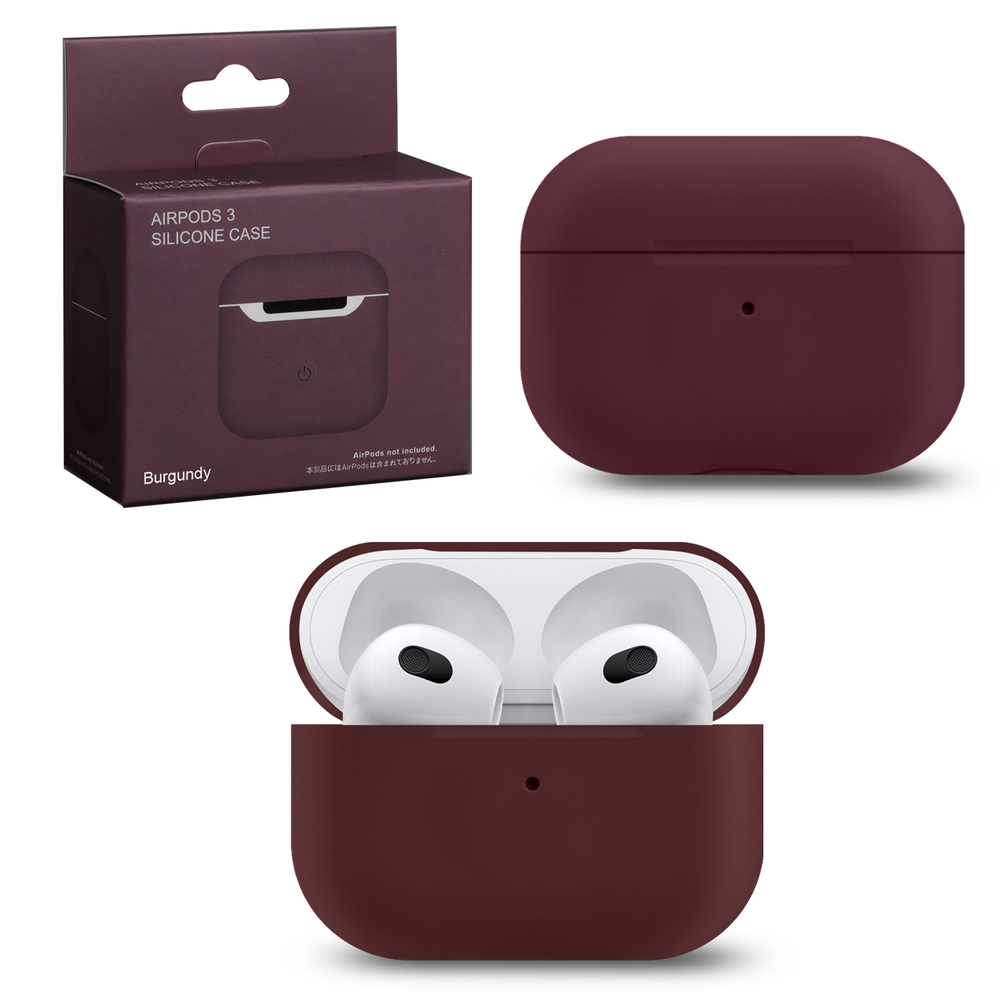 Чехол для AirPods Pro Slim Burgundy (темно-бордовый)