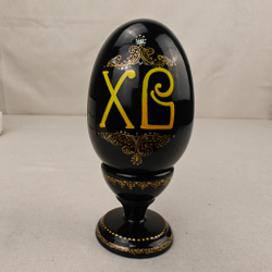 Яйцо сувенирное "Курочка ряба" мал.(ручная роспись Палех)