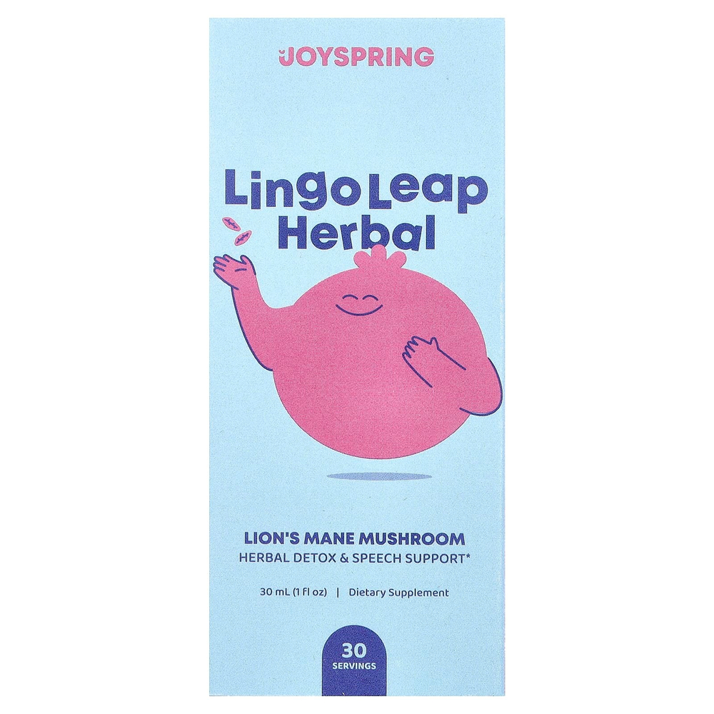 JoySpring, Lingo Leap Herbal, гриб ежовик гребенчатый, 30 мл (1 жидк. унция)