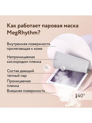 MegRhythm Паровая маска для глаз Спелый цитрус 12шт