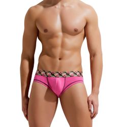 Мужские трусы брифы фуксия GAUVINE 3024