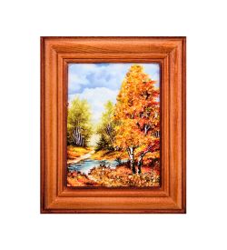 AMB-75/36 Картина «Красота природы» (с янтарной крошкой) дер.краш.рамка 7х9