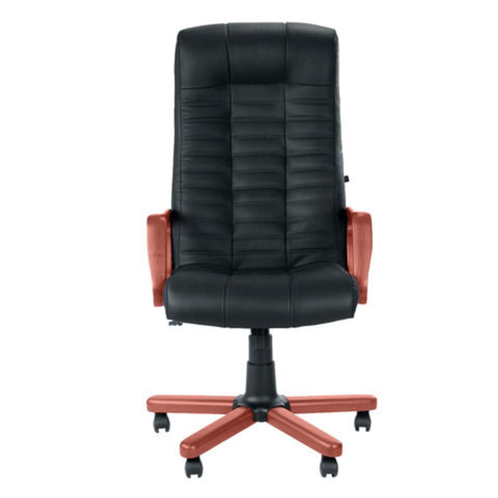 Кресло из натуральной кожи "Atlant extra", дерево, черное