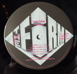 Винтажная виниловая пластинка LP The Firm (Japan 1985) (No Obi) Make Or Break